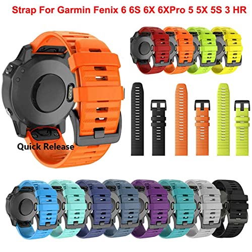 EasyFit strap pour Garmin Fenix 7 silicone étanche 22mm