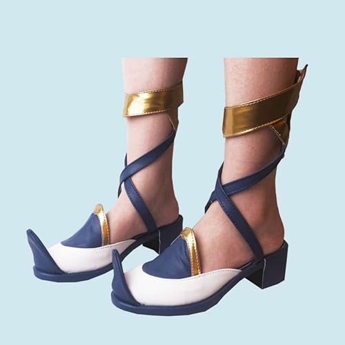 Miniatura 4 de COSGOGO Juego de anime Genshin Impact Faruzan - Zapatos de cosplay para Halloween, carnaval, fiesta, disfraz de anime para mujer, zapatos de cosplay