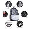 Skateboard Anime Luminous School Backpack with USB Charging Port, Anti Theft Lock, Sling Bag & Pencil Case for Teen Boys and Girls, College Bookbag Lightweight Laptop Bag, Black - Image 2