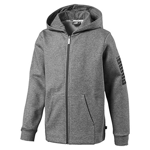 Preisvergleich Produktbild PUMA Jungen Rebel Bold FZ FL Sweatshirt, Medium Gray Heather, 140
