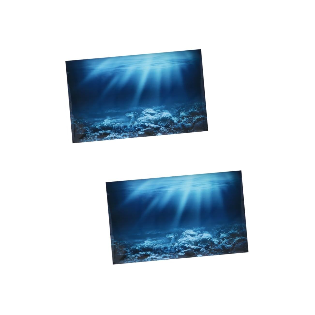 2 Pegatinas De Fondo para Pecera LED Filtro De Esponja para Pared Esponjas UV Espumadera Marina Calentador De Peces Soporte para Acuario Aire De Playa Decoración para