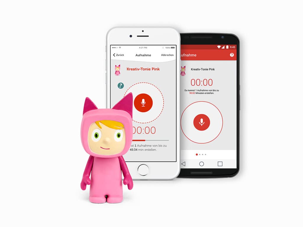 Tonies 10000966 – Personaggio Udibile Rosa Per Toniebox, Statuetta Creativa Con 90 Minuti Di Memoria Per Registrazioni - 3