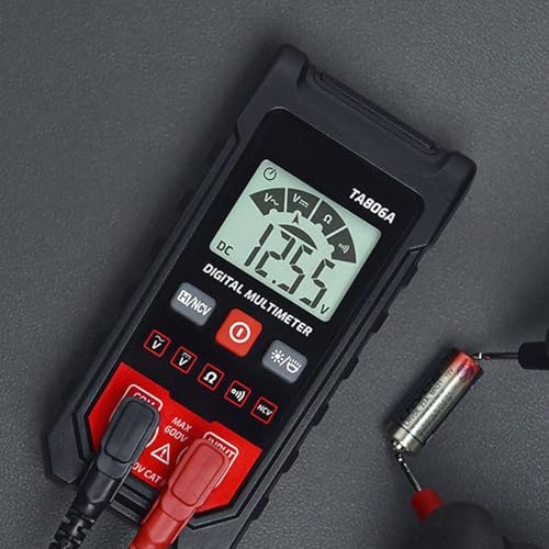 Image of Smart Digital Multimeter, Compact Digital Multimeter Tester with Automatic Recognition, Automatic Digital Auto-Ranging Voltmeter, Electric Meter Tester Tool Smart Measurement for AC /DC Voltage (2PCS)