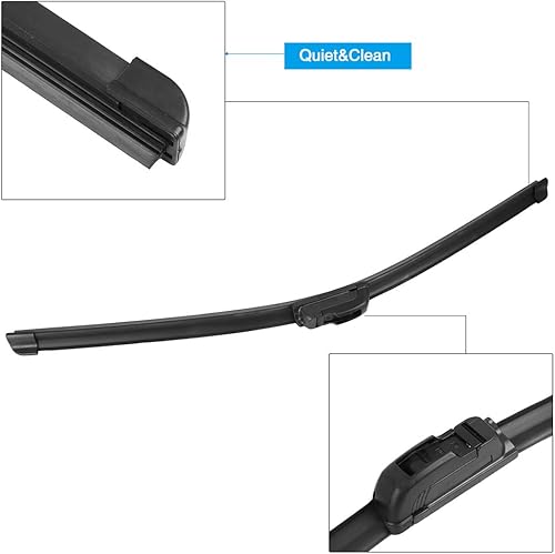 Miniatura 3 de X AUTOHAUX Juego de brazo de limpiaparabrisas trasero de 21.654 in 22 pulgadas para Honda Crosstour 2010 2011 2012 2013 2014 2015 2016