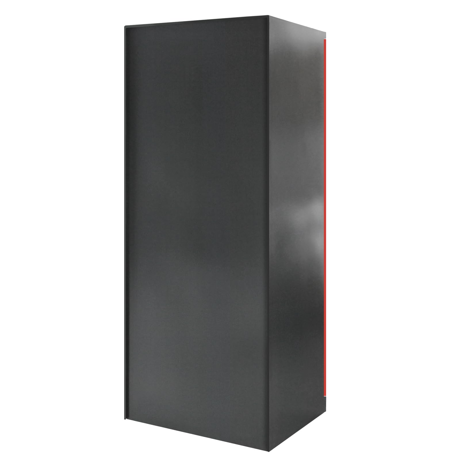 PROREGAL Stahlschrank Owl mit 4 Fachboden | HxBxT 192x78x58cm | Anthrazitgrau/Rot | Büroschrank Aktenschrank Aufbewahrungsschrank