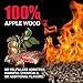 ASMOKE Wood Pellets for Smoker 20 lbs, 100% Pure Food-Grade Apple Wood Flavor | BBQ Cooking Pellets - Real Fruit Wood Straight from The Orchard - Smoker Pellets for Pellet Grill