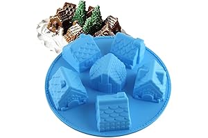 6-Hole Different Silicone House Mold Baking Dessert Decor Mold