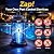 Bug Zapper Outdoor,15w Electric Mosquito Zapper with LED Light for Indoor,4200V Insect Fly Zapper Waterproof with 8.92ft Power Cord,Fly Trap Outdoor for Home,Patio,Backyard,Garden,Camping