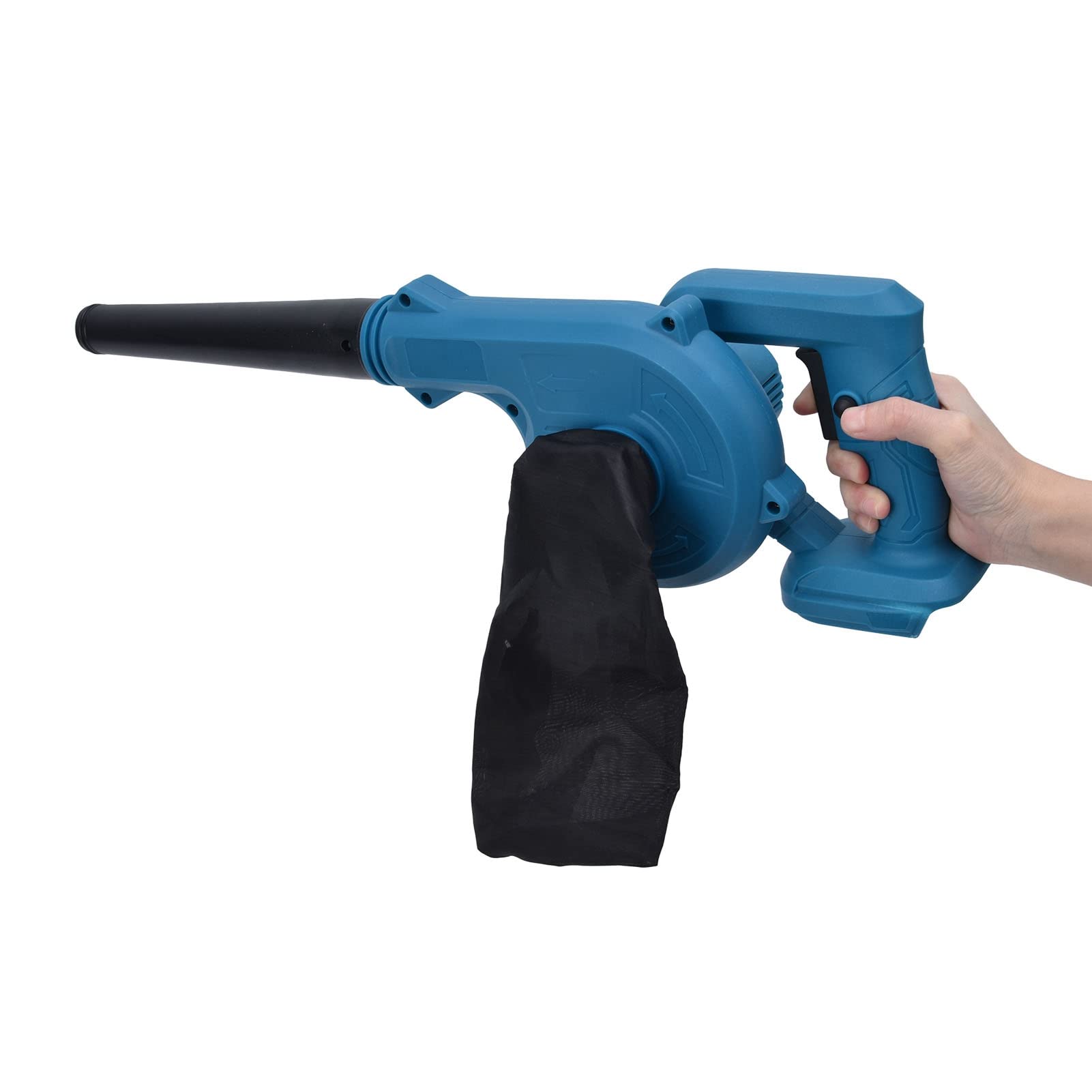 Soffiatore a batteria da 200 W Flussi d'aria ad alta velocità da 21 V Soffiatore portatile leggero e compatto Impugnatura ergonomica Ricaricabile per una pulizia rapida e