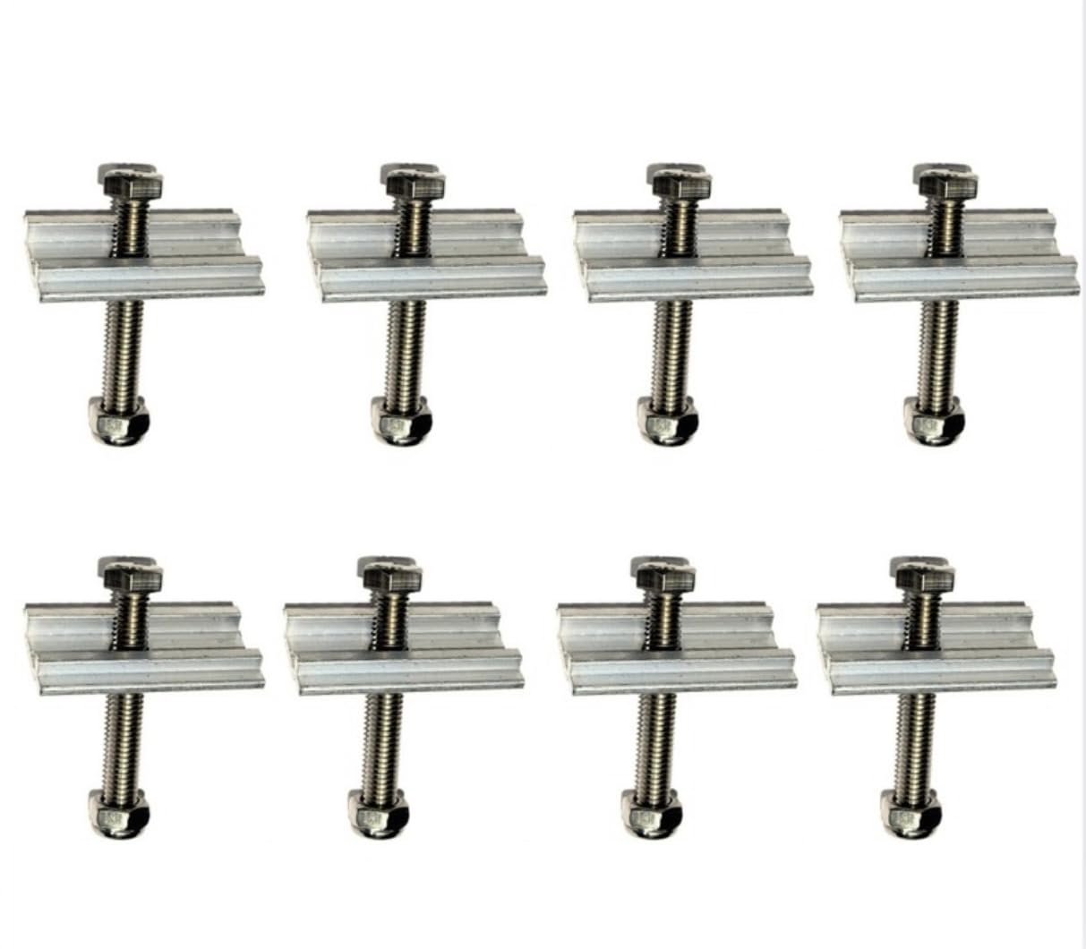 Designed to fit Tentbox 8 x Fixing Rails + 8 M8 Channel Bolts and 8 Nyloc Nuts - (Not Compatible with TENTBOX GO)