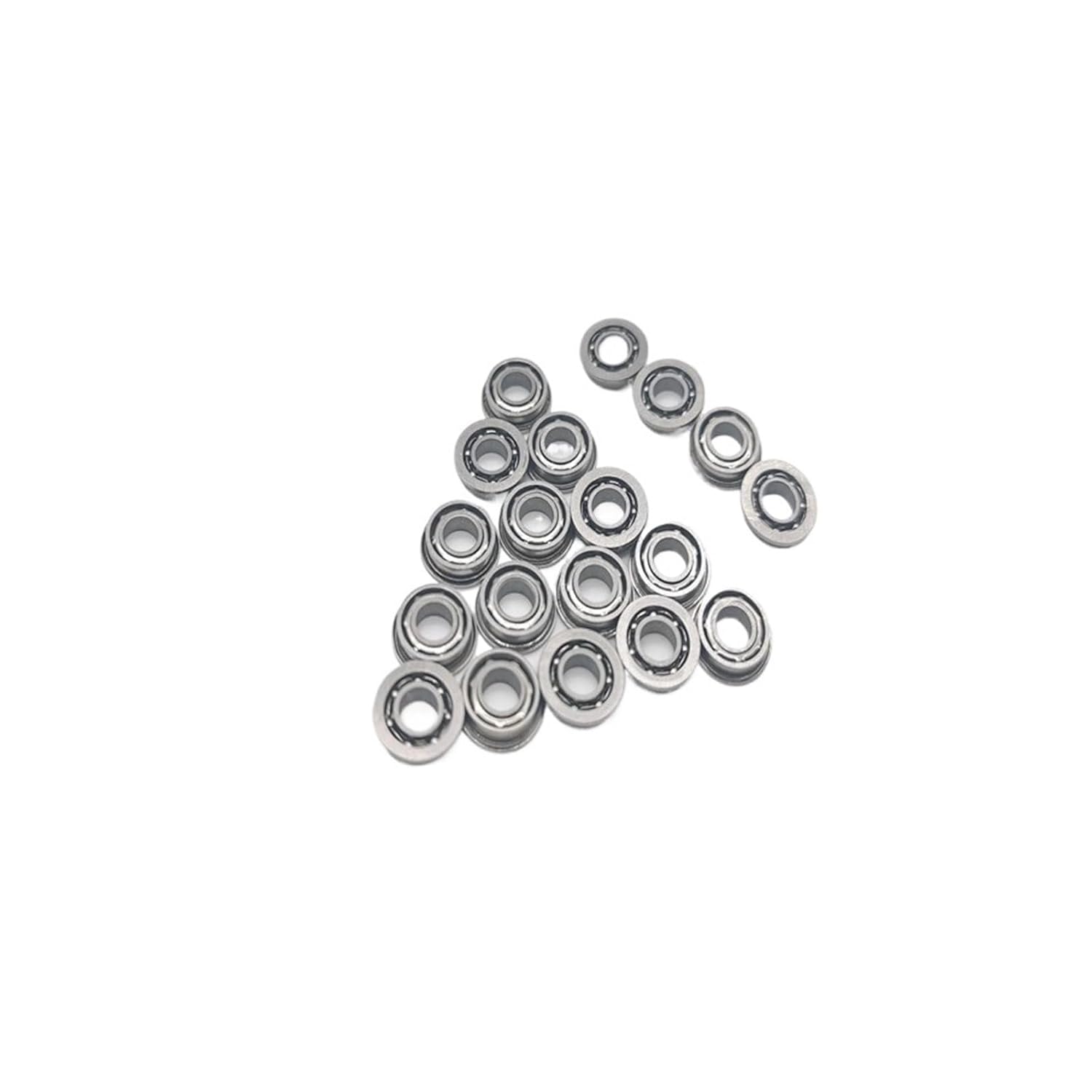 20PCS MF84 Open Miniature Flanged Ball Bearings 4x8x2mm High Speed Motor Bearing with Flange
