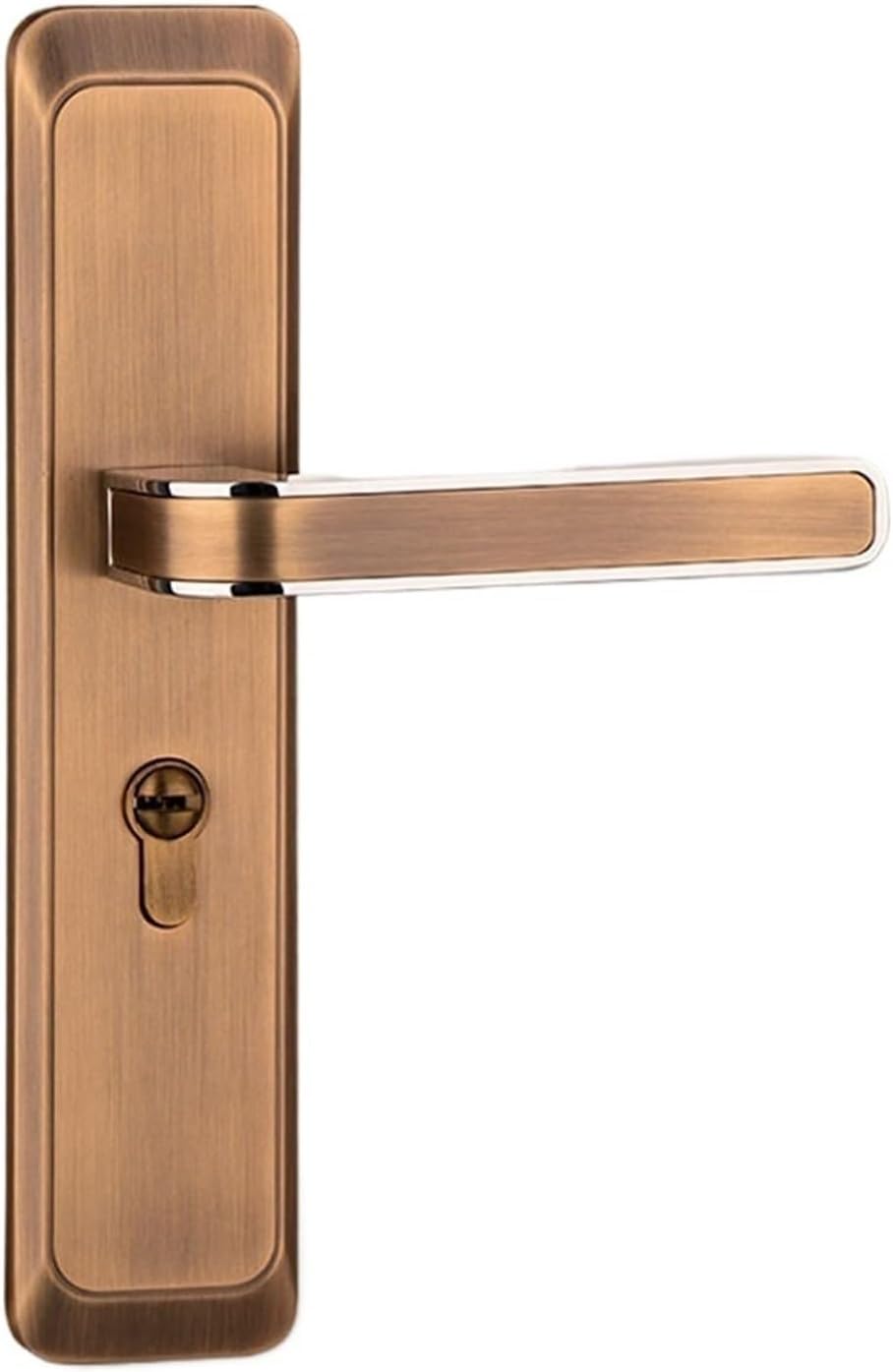 Fashionable and Simple Three-Color Door Lock Integrated Door Handle Indoor Home Door Handle Lock(Brass)