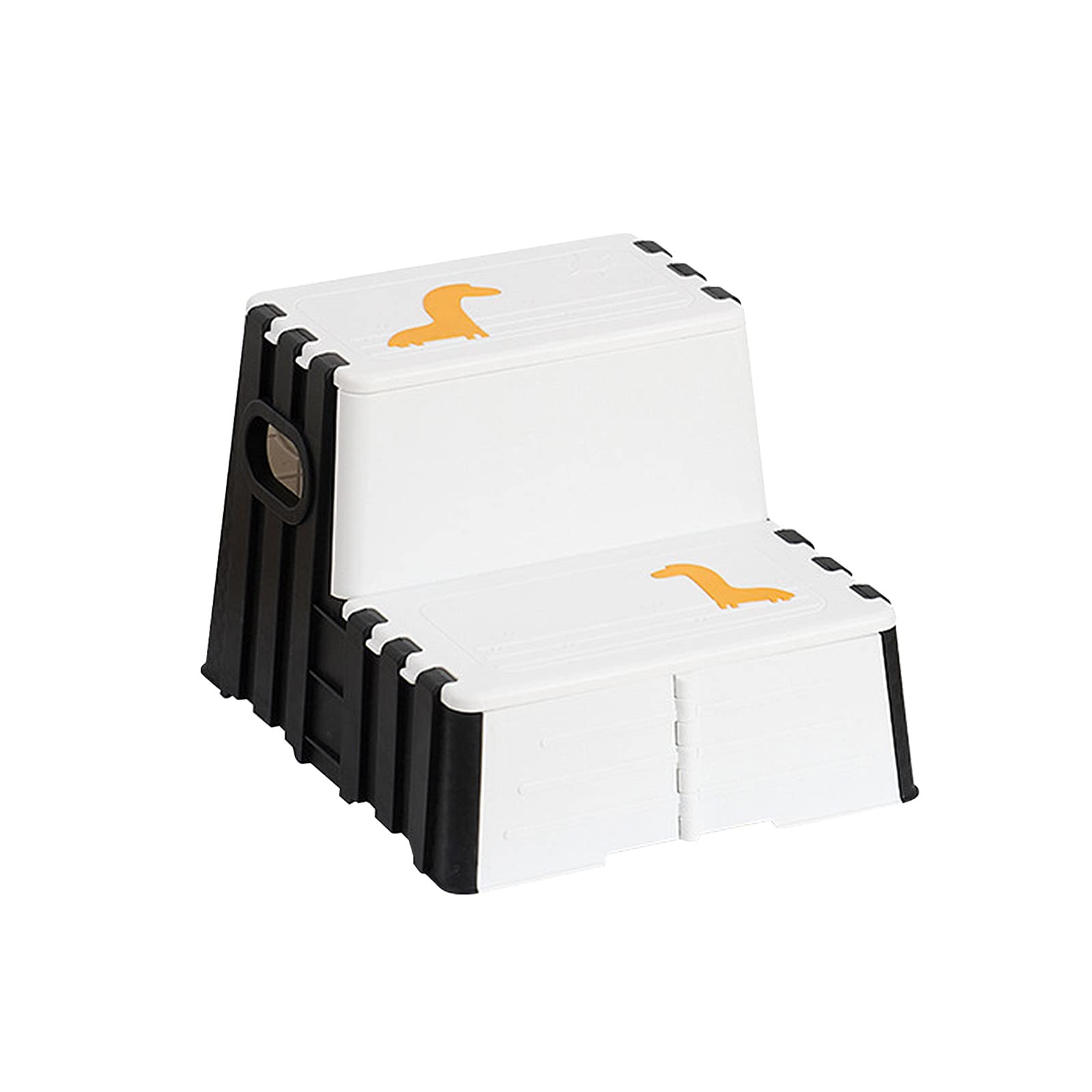 Two Step Stool Folding 2-Step Stool Portable Fold Stools for Potty Training, Bathroom, Kitchen Fold Stools Standing