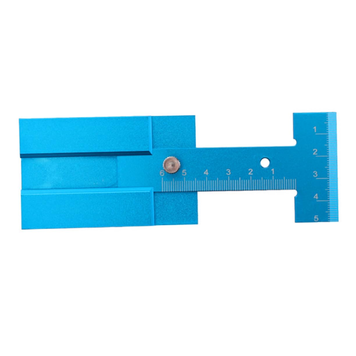 VILLCASE 3pcs Metric Woodworking Height Gauge Sky- Alloy Ruler for Carpenters Compact and Lightweight Measuring Tool Numbers for Accurate Readings