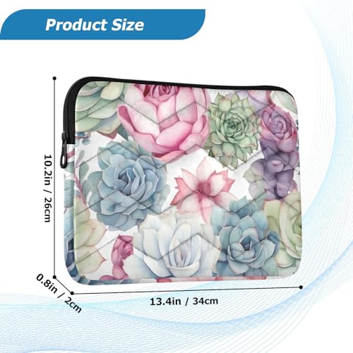 Funda para laptop 13-14 pulgadas con diseño floral multicolor miniatura 3