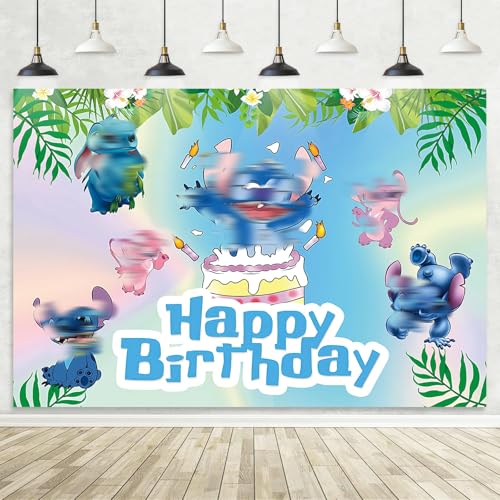 5x3FT Birthday Party Decorations Photography Backdrop Theme Party Supplies Backdrop Happy Birthday Banner Background for Kids Boys Girl