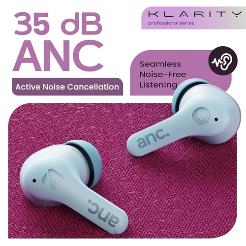 GOBOULT Klarity 4 ANC Earbuds Blue Powder Blue - Image 5
