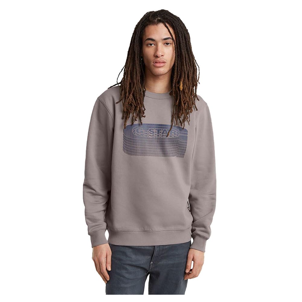 G-STAR RAW Sudadera Con Capucha De Manga Larga Para Hombre, Gris Rabbit D16121-c235-g077, XL