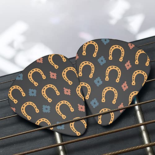 Lot de 12 médiators en fer à cheval et ornements ethniques fins de calibre moyen et lourd pour guitares acoustiques électriques - Les Beatles, Paul McCartney, John Lennon, RIngo Starr, George Harrison Lot de 12 médiators en fer à cheval et ornements ethniques fins de calibre moyen et lourd pour guitares acoustiques électriques – Image 8