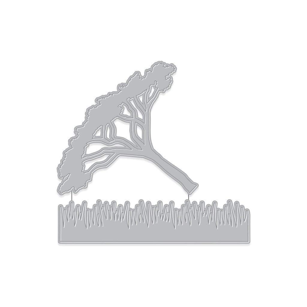 Hero Arts Paper Die Cut, Thorn Tree & Grasses