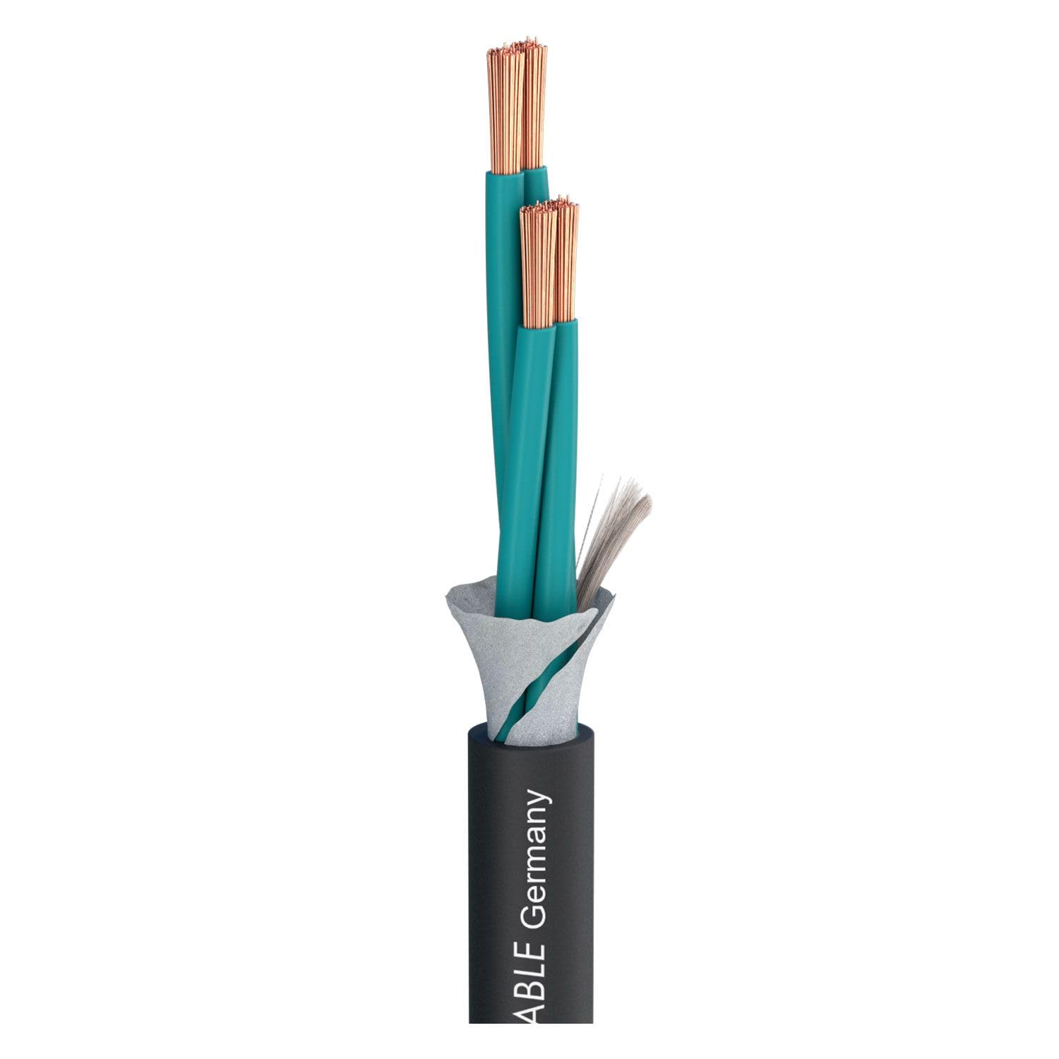 Sommer Cable - Lautsprecherkabel Elephant SPM415; 4 x 1,50 mm²; PVC Ø 8,60 mm; schwarz (5m)