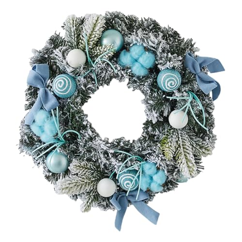 Sharplace Couronne de Noël Couronne de Noël pour Porte d'entrée Décorations intérieures et extérieures pour la Maison Couronne Artificielle Guirlande de, Diamètre 40cm