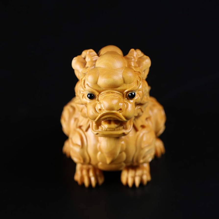 希少　麒麟　ドラゴン置物 Amazon.co.jp: 風水 麒麟 置物 瑞獣 神獣 ペア 小size 大size