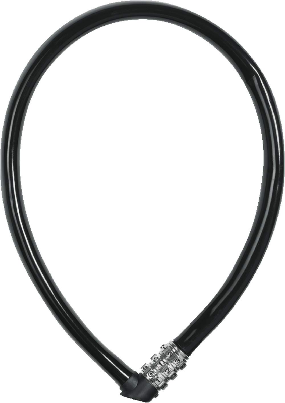 cable lock 3406C - combination lock - 55 mm long steel cable with plastic coating - security level 1