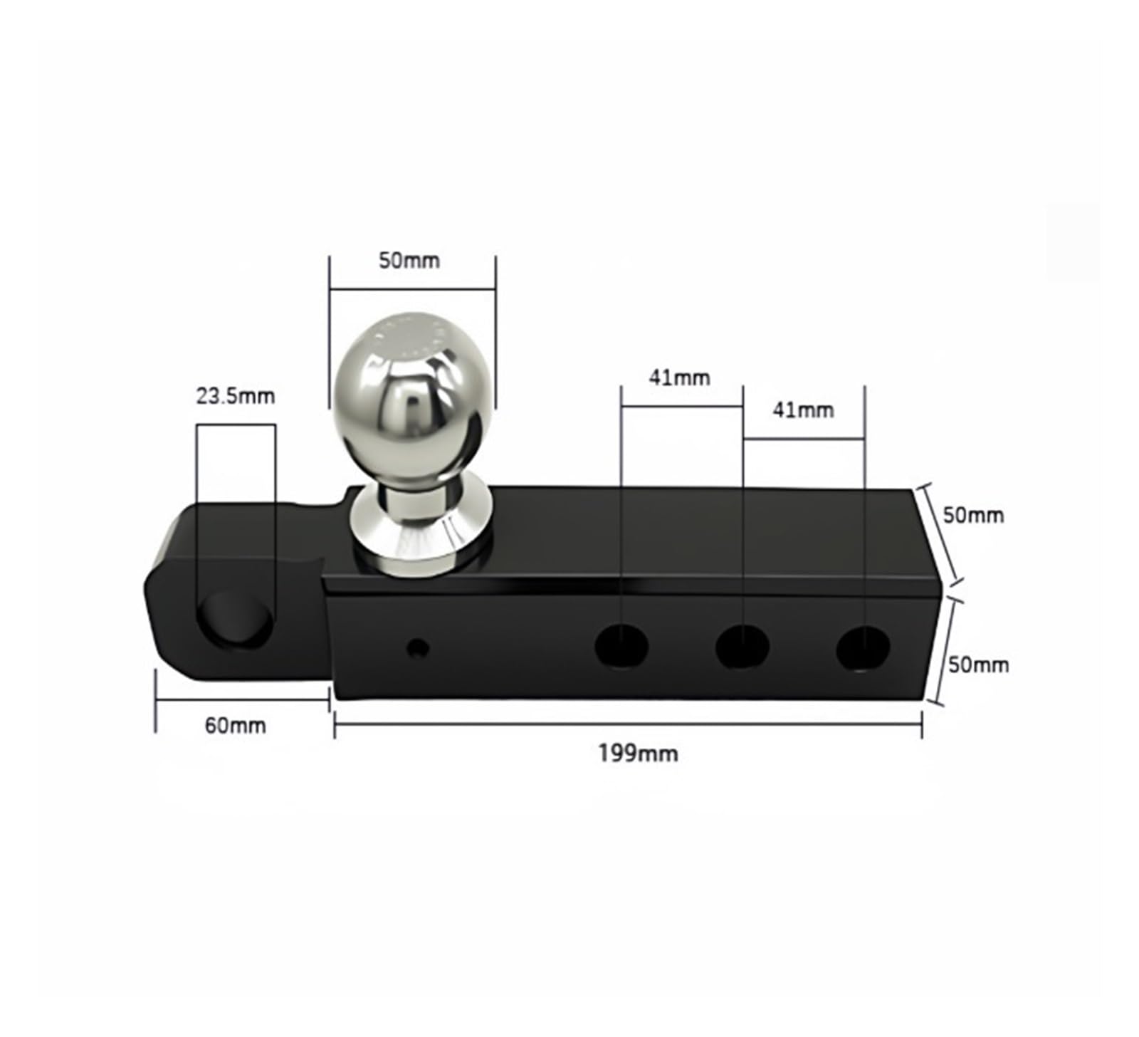 Montaje de Bola de Enganche de Remolque con grillete de Anillo en D Receptor | Receptor de enganche de grillete de servicio pesado, for remolque y recuperación