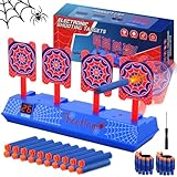 Aooess Spider Shooting Targets Toy for 3-12 Year Old Boys: Electronic Scoring Shooting Target Set for Kids with 20 Foam Dart, Spider Toys for Boys 4-6, Shooting Game for Kids Ages 3+