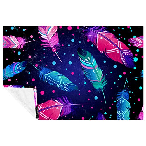 Couverture douce chaude et légère en microfibre imprimée