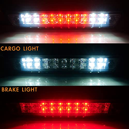 Image of Third 3rd Brake Light, LED High Mount Stop Light for 2009-2014 Ford F150, 10-14 Lincoln Mark LT, Rear Center Cab Roof Tail Cargo Lamp, DOES NOT FIT SVT Raptor & Models with Hill Descent Control