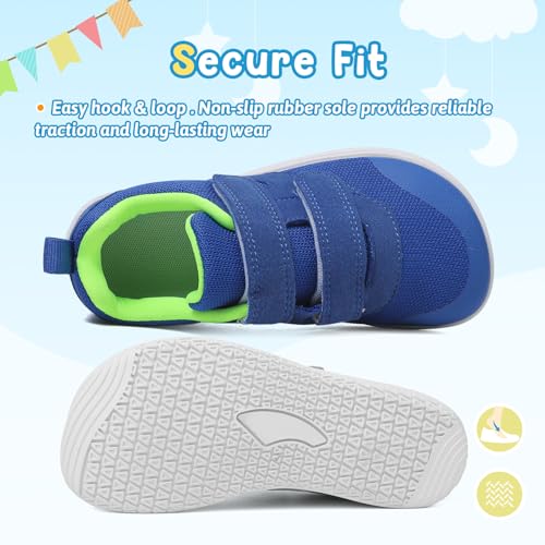 Kids Slip On Barefoot Toddler Boys/Girls Wide Toe Box Sneakers Zero Drop Minimalist Outdoor Activities Walking Running Shoes 5