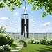 MFEESYOB Wind Chimes for Outside, 32" Large Aluminum Deep Tone Outdoor Wind Chime – Weather-Resistant Garden Decor, Memorial Gift for Mom (Black)