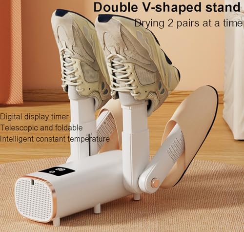 Secador eléctrico portátil para 2 pares de calzado con temporizador miniatura 6