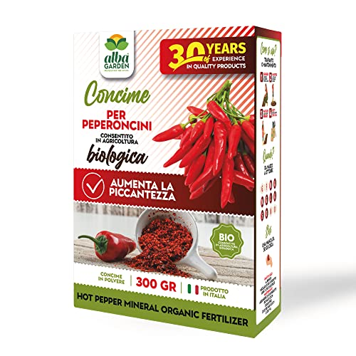 Albagarden - Concime Peperoncini Biologico - Fertilizzante Liquido Per Tutte Le Varietà -...