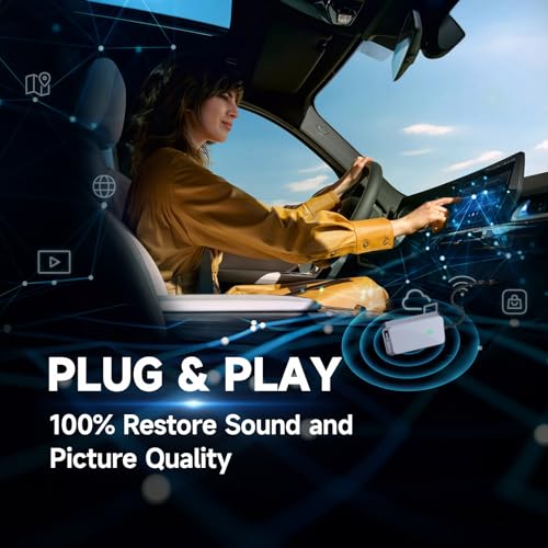 Image of Jemluse Wireless CarPlay Adapter for Apple iPhone - Multi-User Seamless Connection for Convert Wired to Wireless Car Play Adapter - No Latency from iOS 10+ to Screen w /USB C (All Silver)