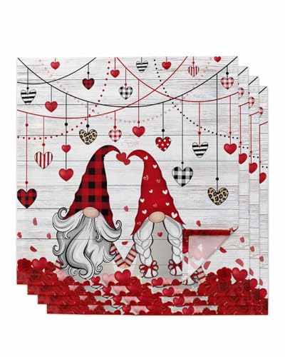 Servilletas de Tela Valentine Set x4 20x20 pulg miniatura 1