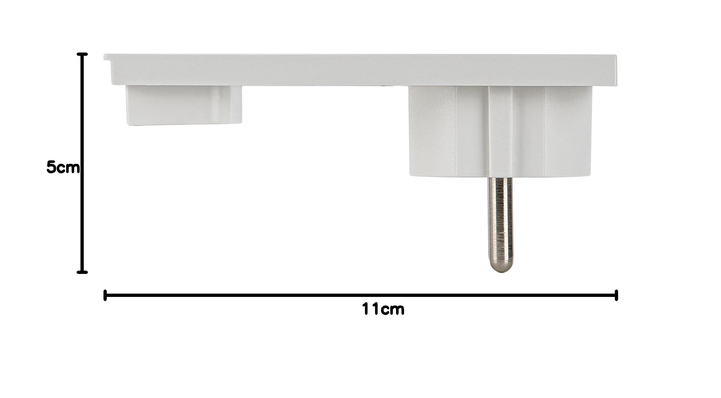 FANTON 80065 Spina schuko ultrapiatta salvaspazio orientabile 2P+T 16A mod. CLOCK Colore Bianco