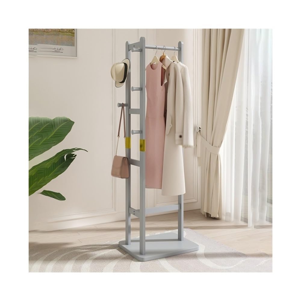 Dh2yjnbf3 Standing Corner Coat Rack Floor Bedroom Master Wardrobe Hanger Living Room Indoor Clothes Hallway(Gris)