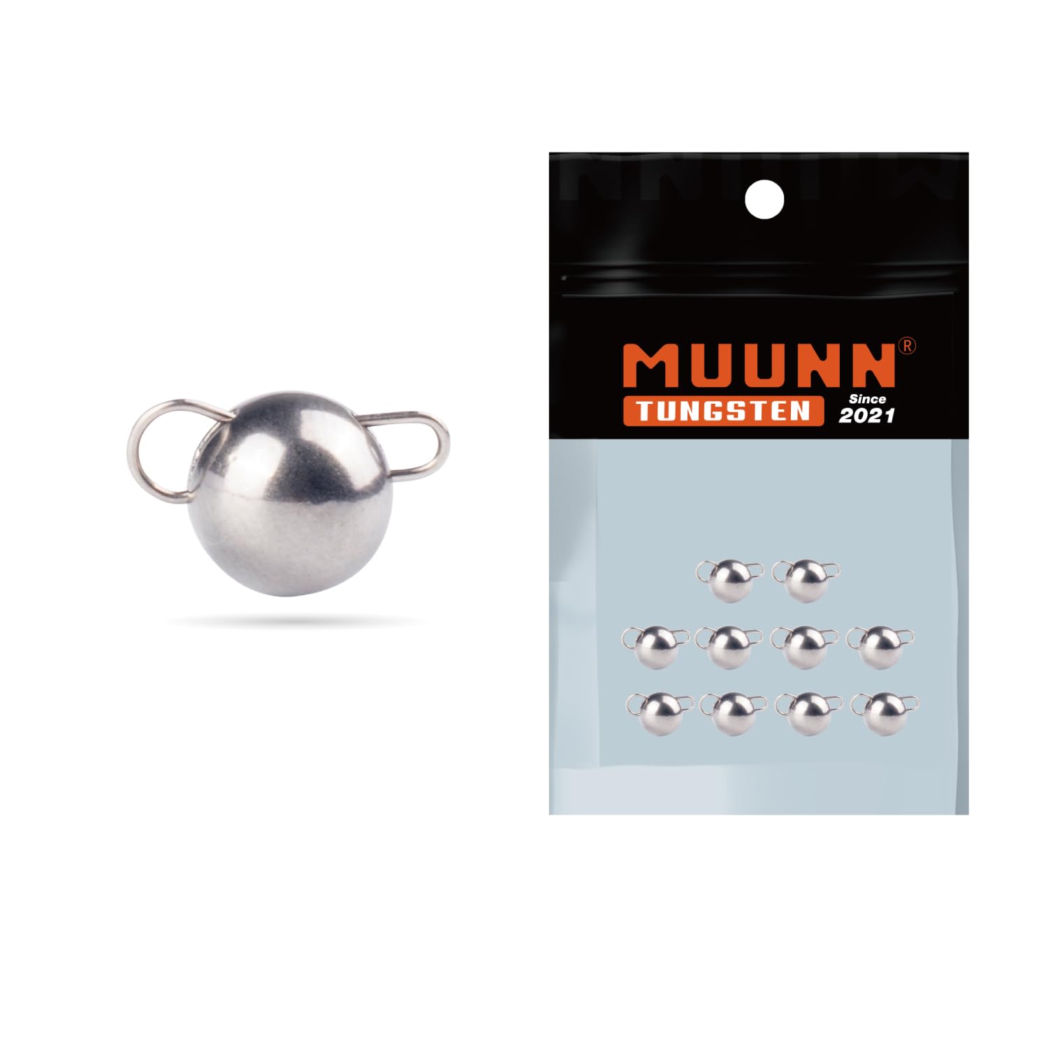 10Pcs Tungsten Cheburashka Weights Fishing Sinkers, 1~30g Tungsten Cannonball Jig Head Fishing Weights Tungsten Cheb Rig Weights, Plain