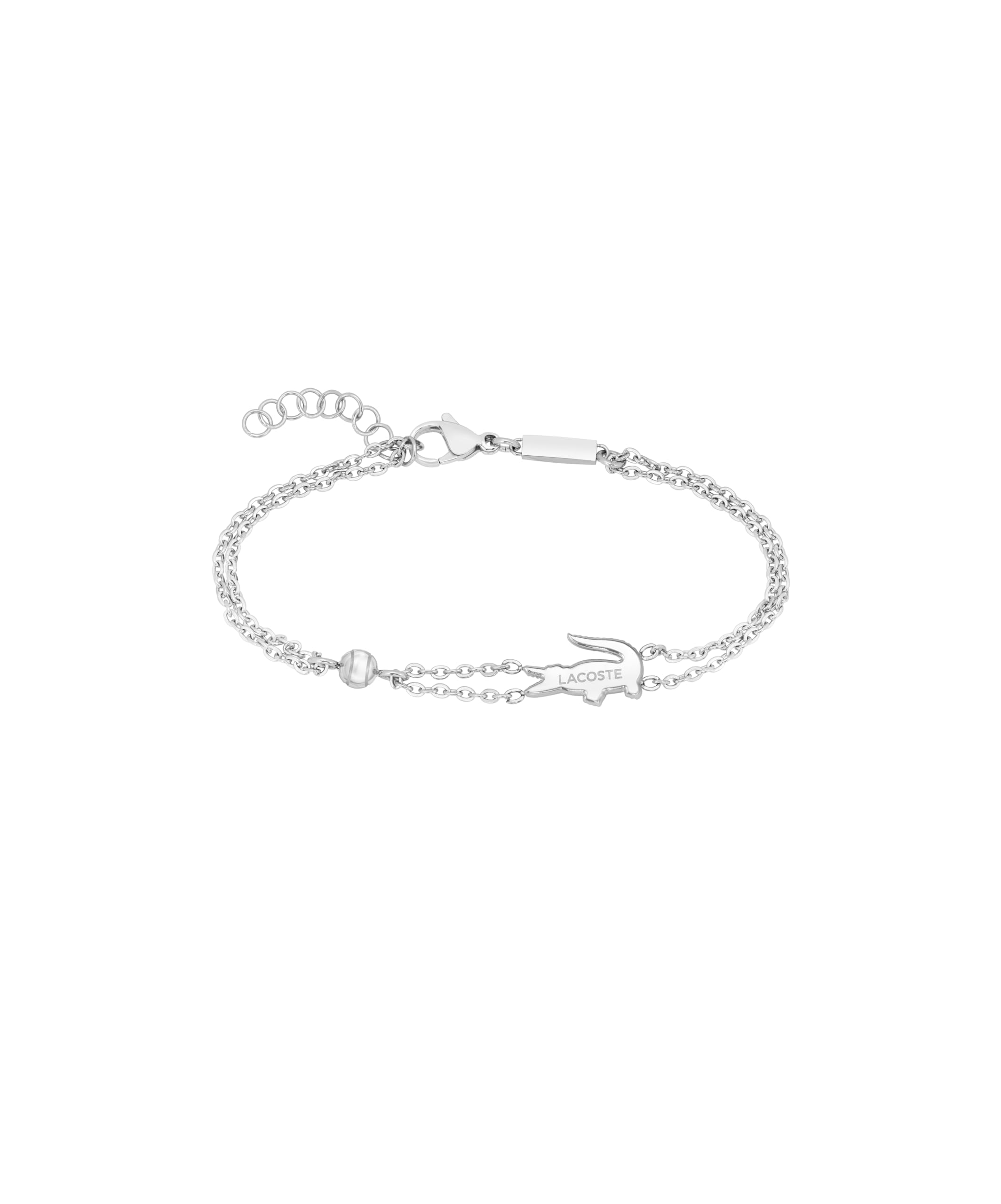 Lacoste Gliederarmband für Damen Kollektion CROCODILE aus Edelstahl - Erhältlich aus Gold oder Silber