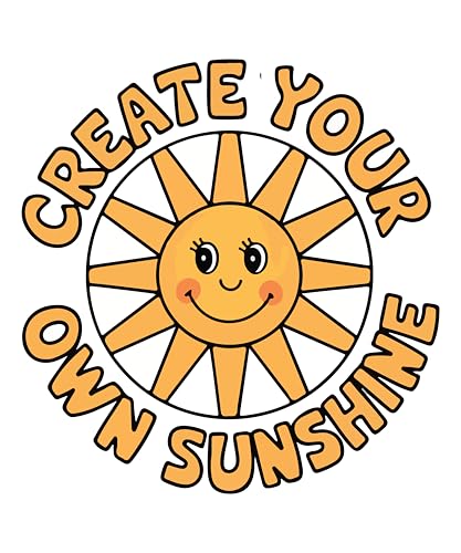 Calcomanía de trabajo motivacional para crear tu propio sol, adhesivo de 4 pulgadas para parachoques de coche, impermeable, extraíble