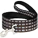 Dog Leash Star Wars Chewbacca Bandolier Bounding Browns Gray 6 Feet Long 1.0 Inch Wide