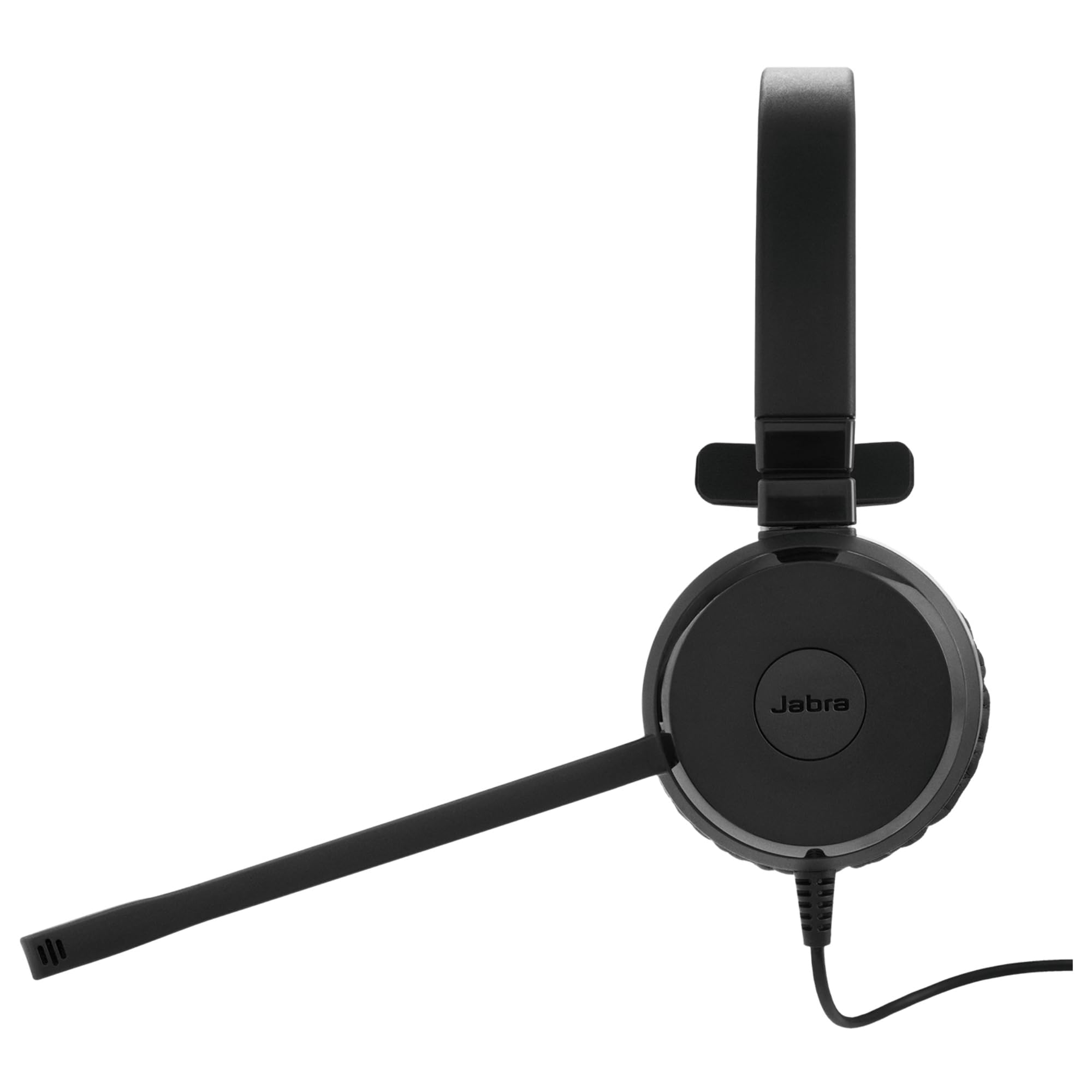 Jabra Evolve 20 SE UC – Auricular Monoaural de Comunicaciones Unificadas para VoIP Softphone – Cancelación Pasiva de Ruido – Cable USB-A con Unidad de Control – Negro