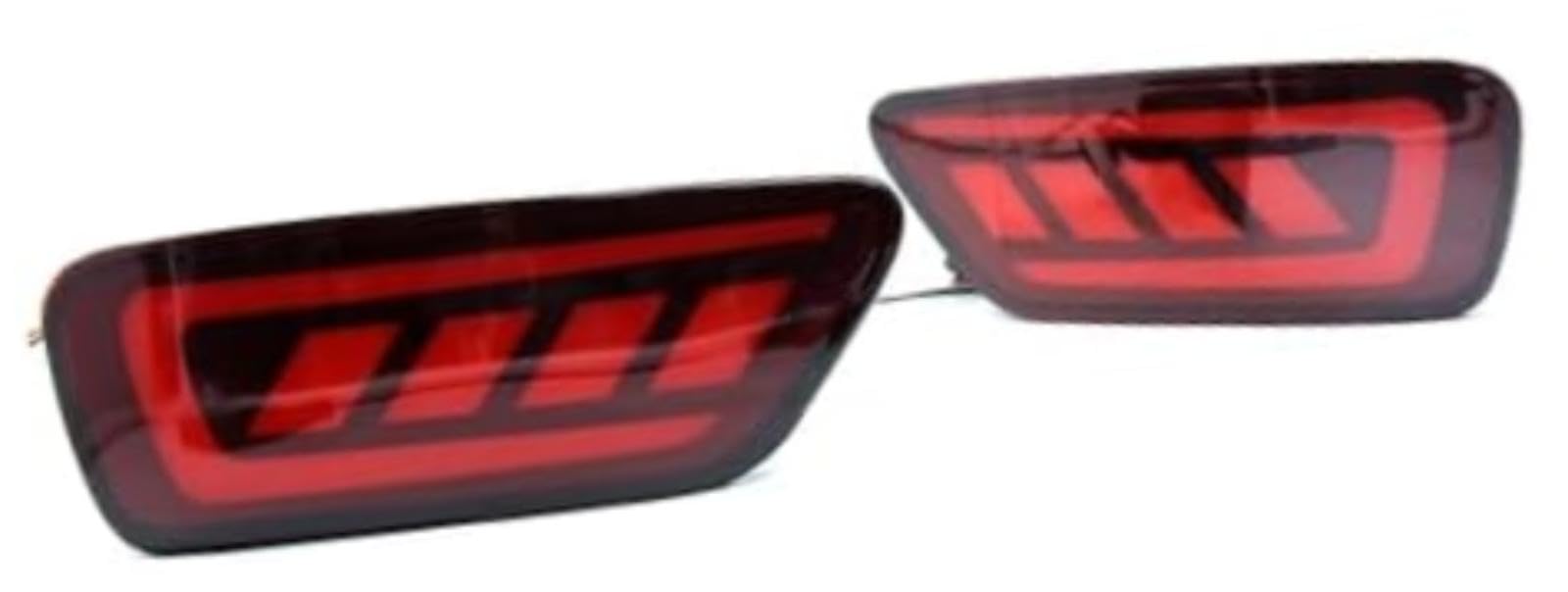 Riflettore paraurti posteriore, per Jeep, per Grand Cherokee 2011-2022, per Compass 2011-2015-2017 Riflettori per fanali posteriori a LED per auto Indicatori di direzione dei (Red)