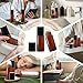 SESENSE Essential Oil Roller Bottles, 2PCS (50ml/30ml) Thick Glass Perfume Roller Bottles with Funnel and Dropper Glass Empty Bottles Beauty and Personal Care Tools for Fragrance (Amber, 50ML)