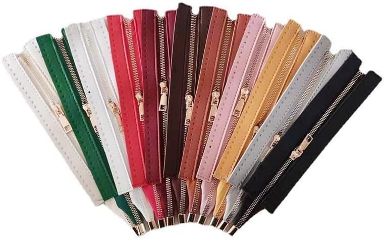 24 センチメートル DIY ジッパー織バッグハードウェア PU レザーアクセサリー衣類靴縫製(Black)