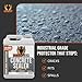 BEEST Concrete Sealer Outdoor - Stone Sealer, Silane/Siloxane Patio Paver Sealer, Driveway Sealer Outdoor & Brick Sealer Exterior Concrete Sealant, Clear Natural Finish Ready-to-Use - 126 Fl oz