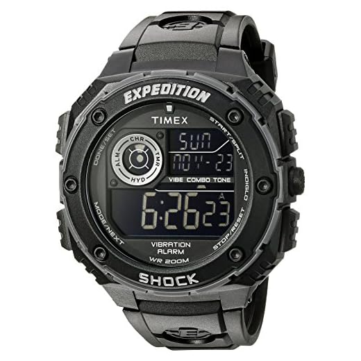 Timex Men's T499839J Expedition Vibe Shock Watch with Black Band